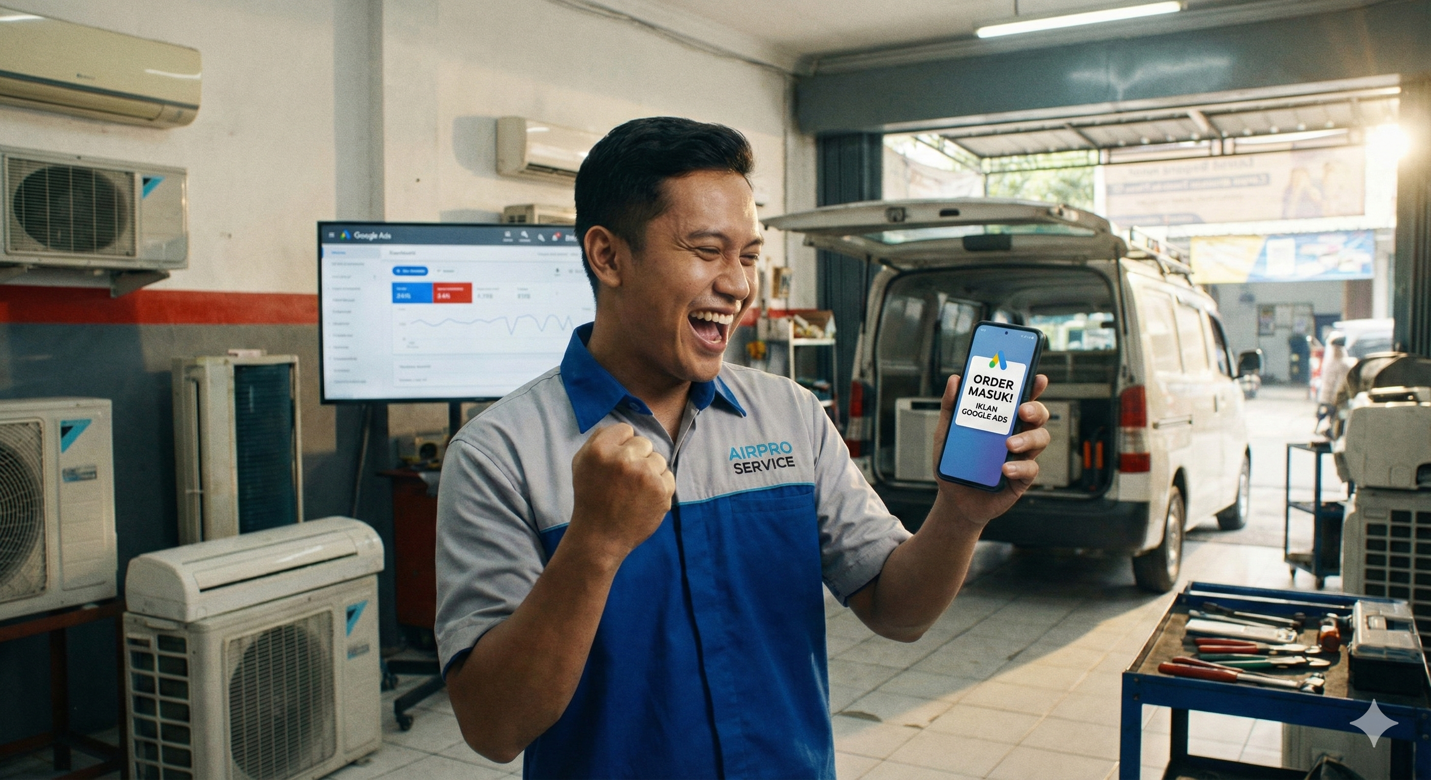 Banjir Orderan di Tengah Panasnya Jakarta: Jasa Setting Google Ads Spesialis Service AC & HVAC