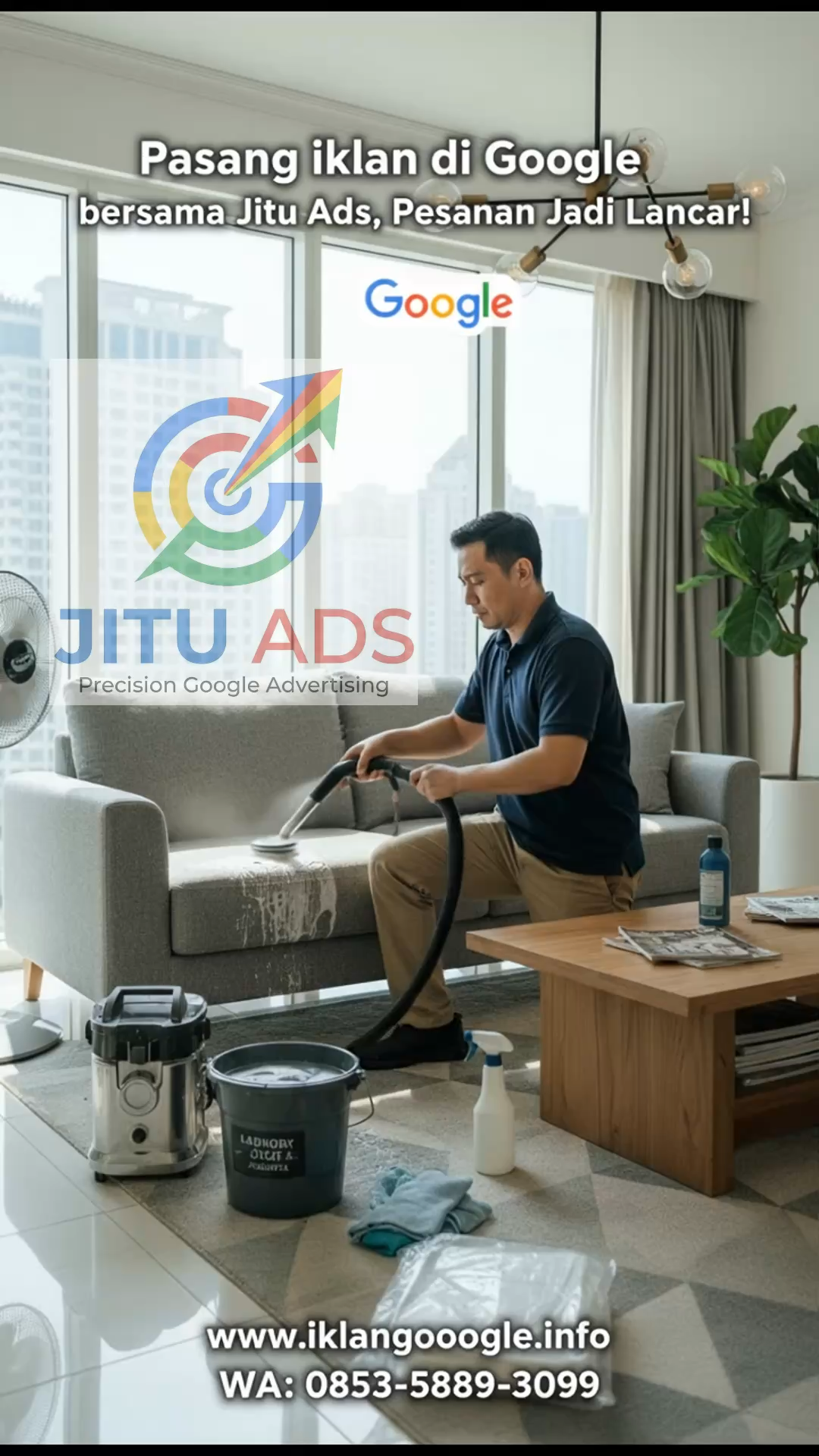 Banjir Orderan Cuci Sofa dengan Jasa Setting Google Ads Spesialis | Jitu Ads
